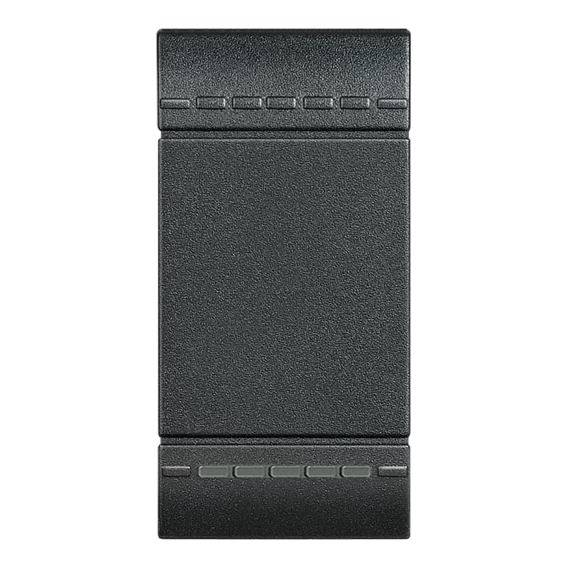 Cubretecla iluminable BTICINO L4915N · 1 mod. LIVING-LIGHT antracita