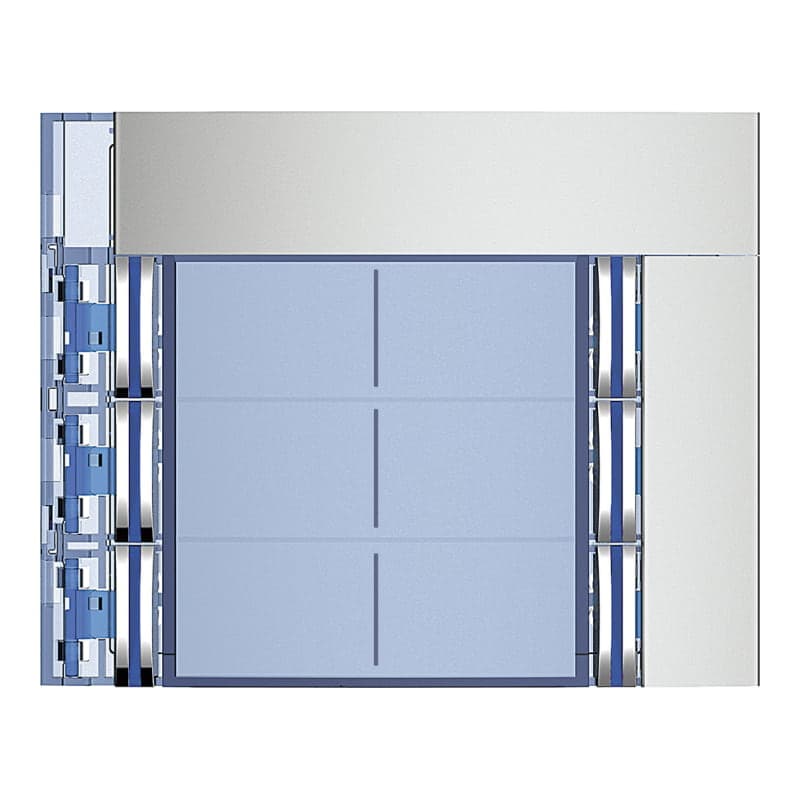 Placa frontal BTICINO 352161 · 6 pul. 2 col. sfera new aluminio