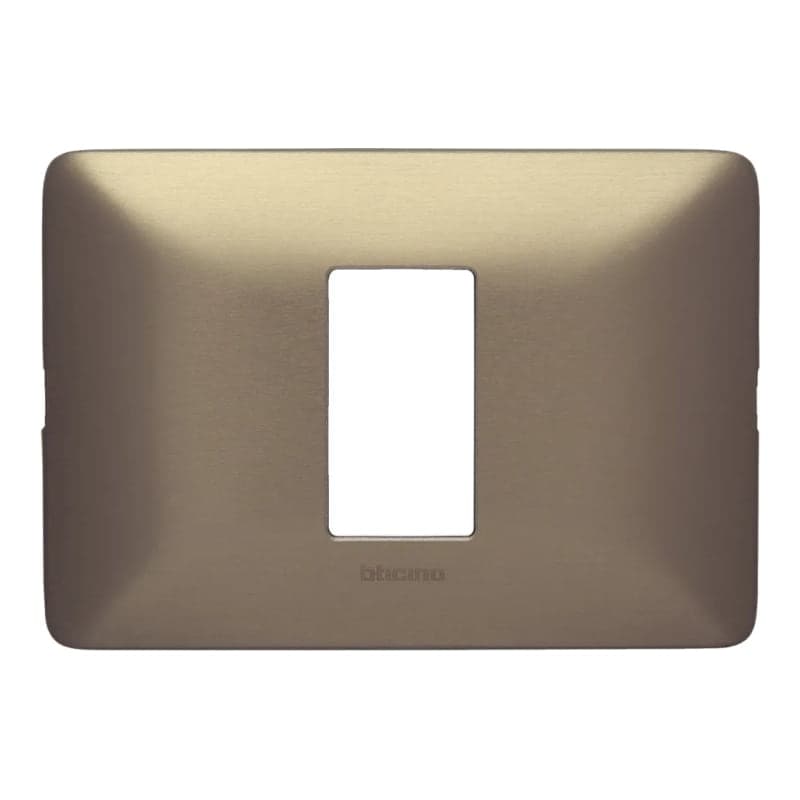 Placa BTICINO AM503SM1TI · + soporte 1 módulo aluminio titanio MATIX