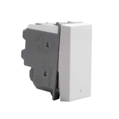 Interruptor BTICINO JW4004 · 10Ax 250V 4Vias 1 módulo blanco Matix go