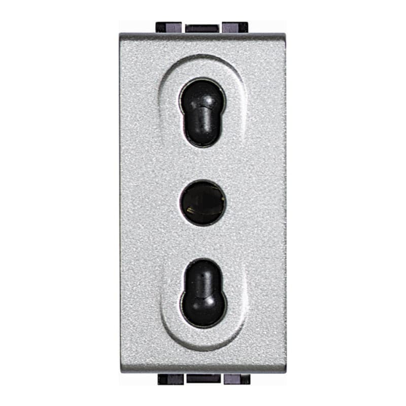 Dado tomacorriente bipaso BTICINO NT4180 · 2P+T 10A LIVING-LIGHT color tech