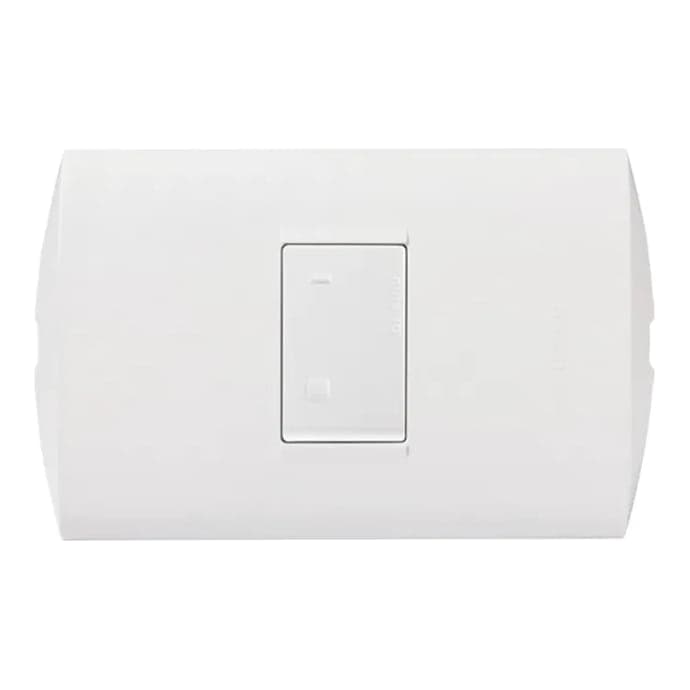 Interruptor BTICINO AE2101EB · 3 vías simple 10A 250V modus style blanco