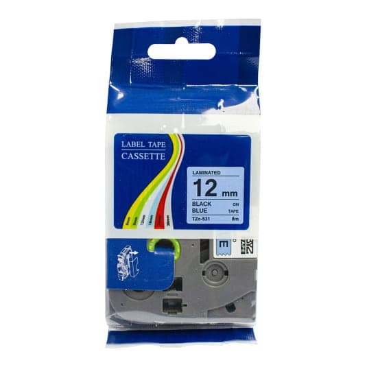 Cinta para rotulador Brother BYZ Tzc-531 · 12mm X 8M azul