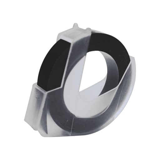 Cinta BYZ 3D PLASTICO-N · 3/8" negro para rotulador mecánico (3D-PLASTICO-N)