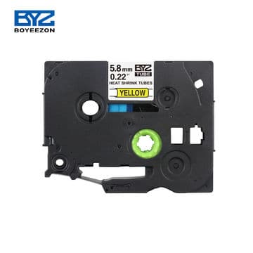 Cinta termocontraíble para rotulador Brother BYZ HSc-611 · 6mm X 1.5M amarillo