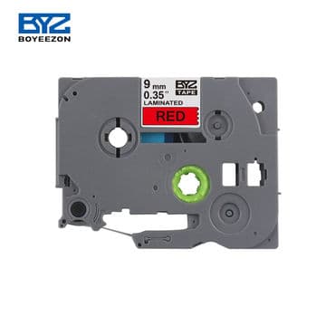 Cinta para rotulador Brother BYZ Tzc-421 · 9mm X 8M rojo