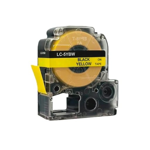 Imagen referencial de la serie: Cinta para rotulador epson BYZ LC-3YBW/SC9YW · 9mm X 8M amarillo