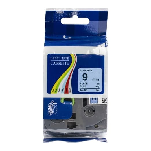 Cinta para rotulador Brother BYZ Tzc-521 · 9mm X 8M azul