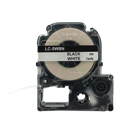 Imagen referencial de la serie: Cinta para rotulador epson BYZ LC-3WBN/SS9KW · 9mm X 8M blanco