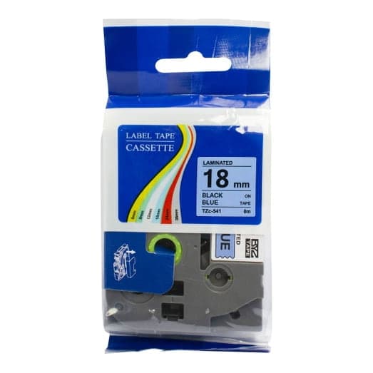 Cinta para rotulador Brother BYZ Tzc-541 · 18mm X 8M azul