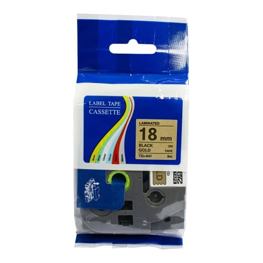 Cinta para rotulador Brother BYZ Tzc-841 · 18mm X 8M oro