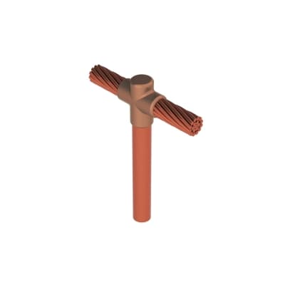 Imagen referencial de la serie: Molde de grafito para cable pasante CADWELD GTC182G · 2/0 AWG- varilla 3/4"