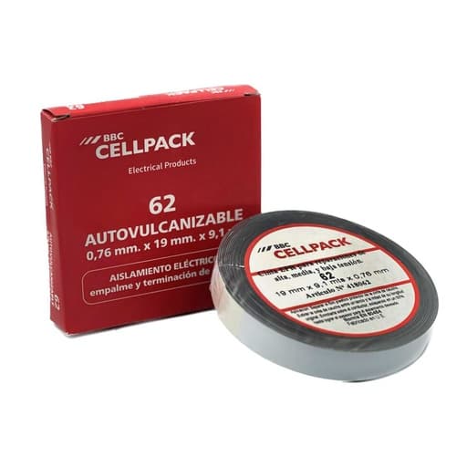 Cinta autovulcanizante CELL PACK 62 ESP.0,76MM · para Aislar/Separar/Autovulc (62-ESP.076MM)