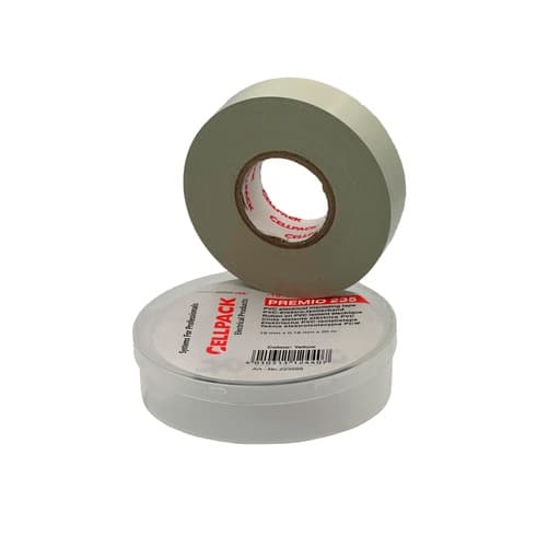 Cinta aislante CELL PACK PREMIO 235-GR · 20m gris (PREMIO-235-GR)