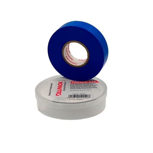 Cinta aislante CELL PACK PREMIO 235-AZ · 20m azul (PREMIO-235-AZ)
