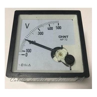 Imagen referencial de la serie: Voltímetro CHINT NP72-V 600V · 72mm*72mm rango 600V (NP72-V-600V)