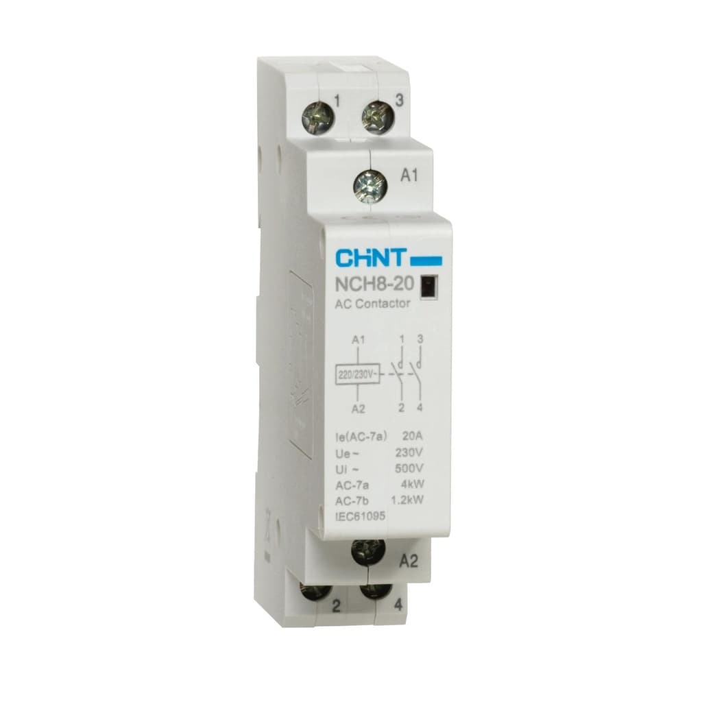Contactor modular CHINT NCH8-20/20 · 20A 230V 2NA