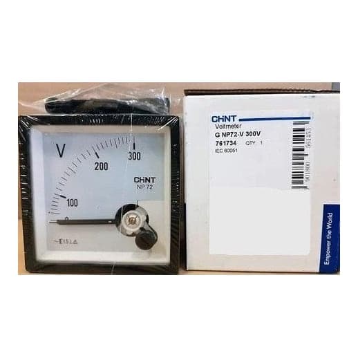 Voltímetro CHINT NP72-V300V · 72mm*72mm rango 300V