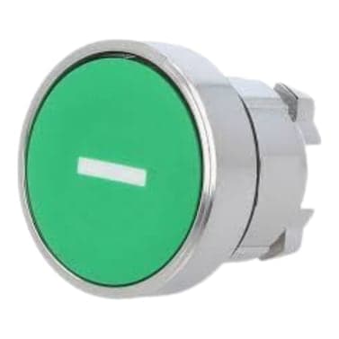 Cabezal de pulsador CHINT NP2-BA331-V · verde I raya blanca, solo cabezal (sin contacto ni base)
