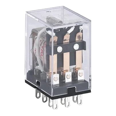Relé de potencia CHINT JZX-22F(D) 2Z PLU WITH LIGH · 8 pines planos, plug in, bobina24VDC 2NA/Nc (CHINT-RELE-POTENCIA-8-2NA/NC)