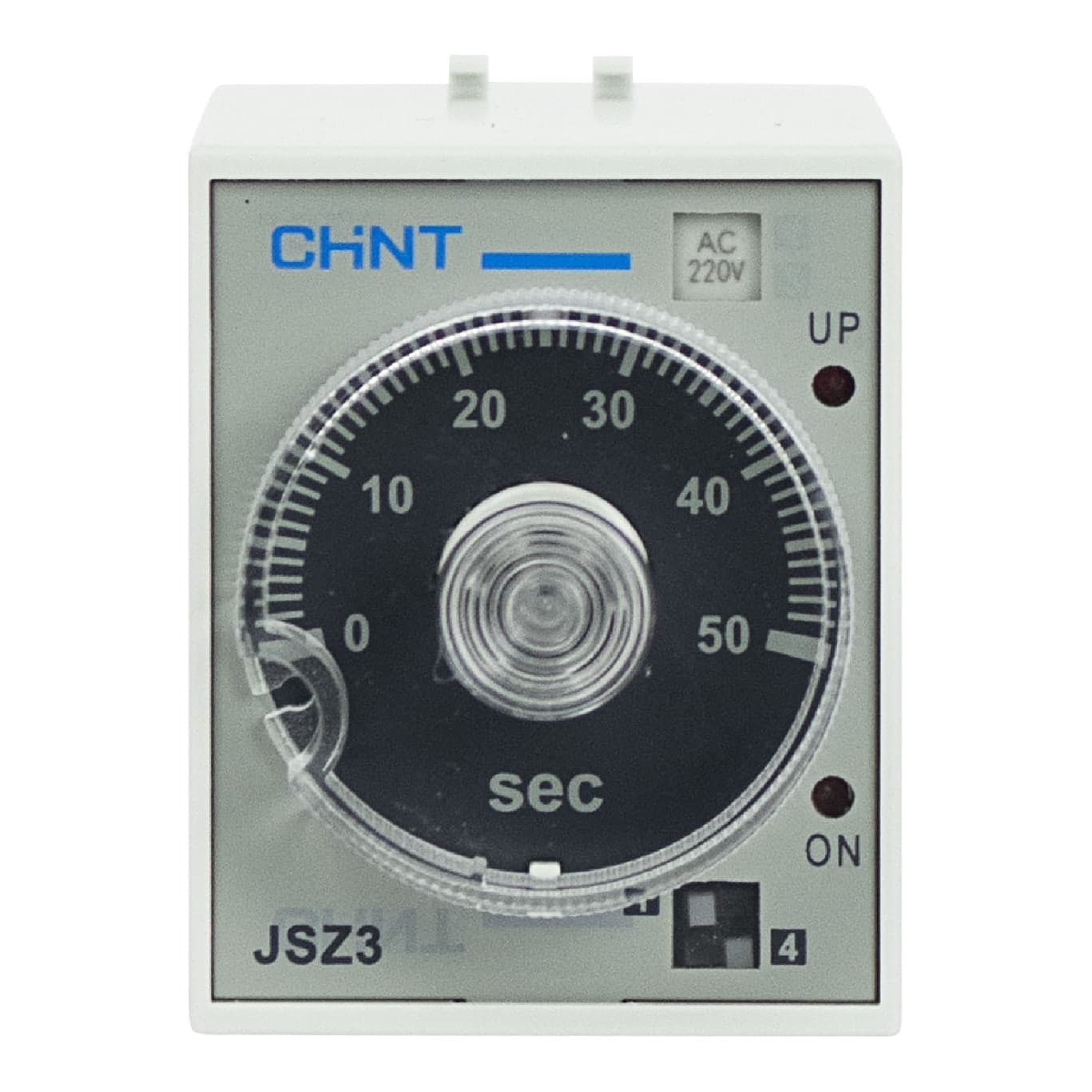 Temporizador analógico CHINT JSZ3A-B · 220VAC 1s/10s/60s/6min (JSZ3A-B-220VAC)