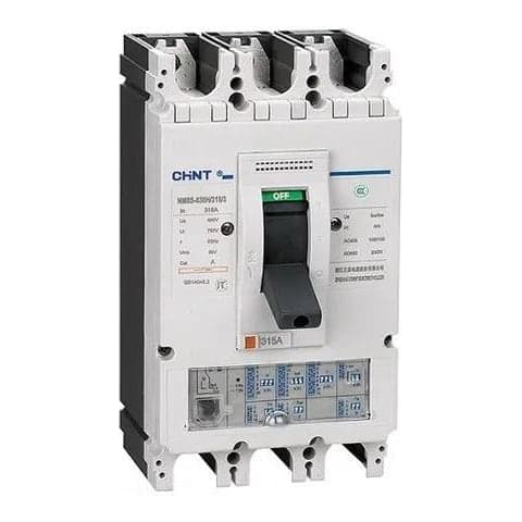 Interruptor de caja moldeada CHINT NM8S-400S/400/3 · 3P regulable 160-400A 70kA 415VAC (0.4-1 In)