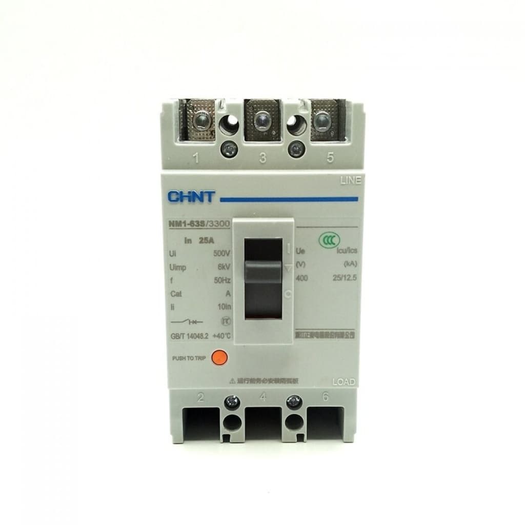 Interruptor de caja moldeada CHINT NM1-125H/3300 · 3P 100A 50kA 415V (NM1-125H/3300-100A)