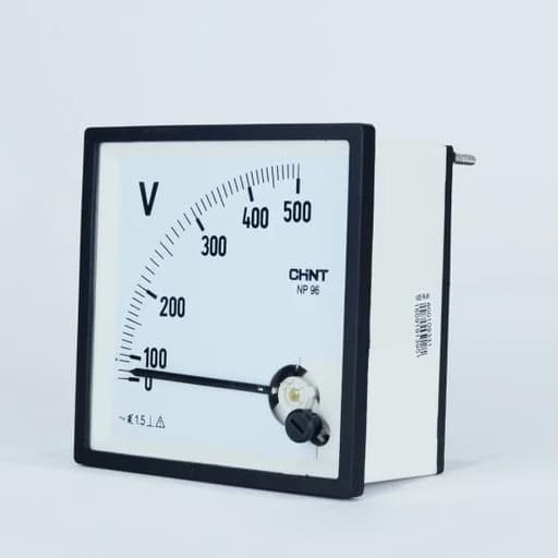 Imagen referencial de la serie: Voltímetro CHINT NP96-V 600V · 96mm*96mm rango 600V (NP96-V-600V)