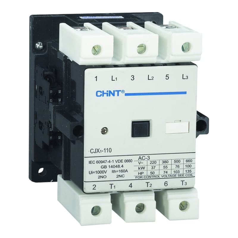 Imagen referencial de la serie: Contactor al vacio CHINT CJX1-400/22K AC/DC 110V · 400A AC/DC 110V (CJX1-400/22K-AC/DC-110V)