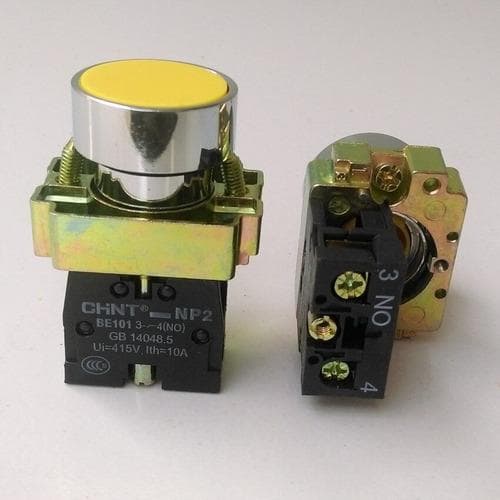 Pulsador CHINT NP2-BA51 · 1NA amarillo