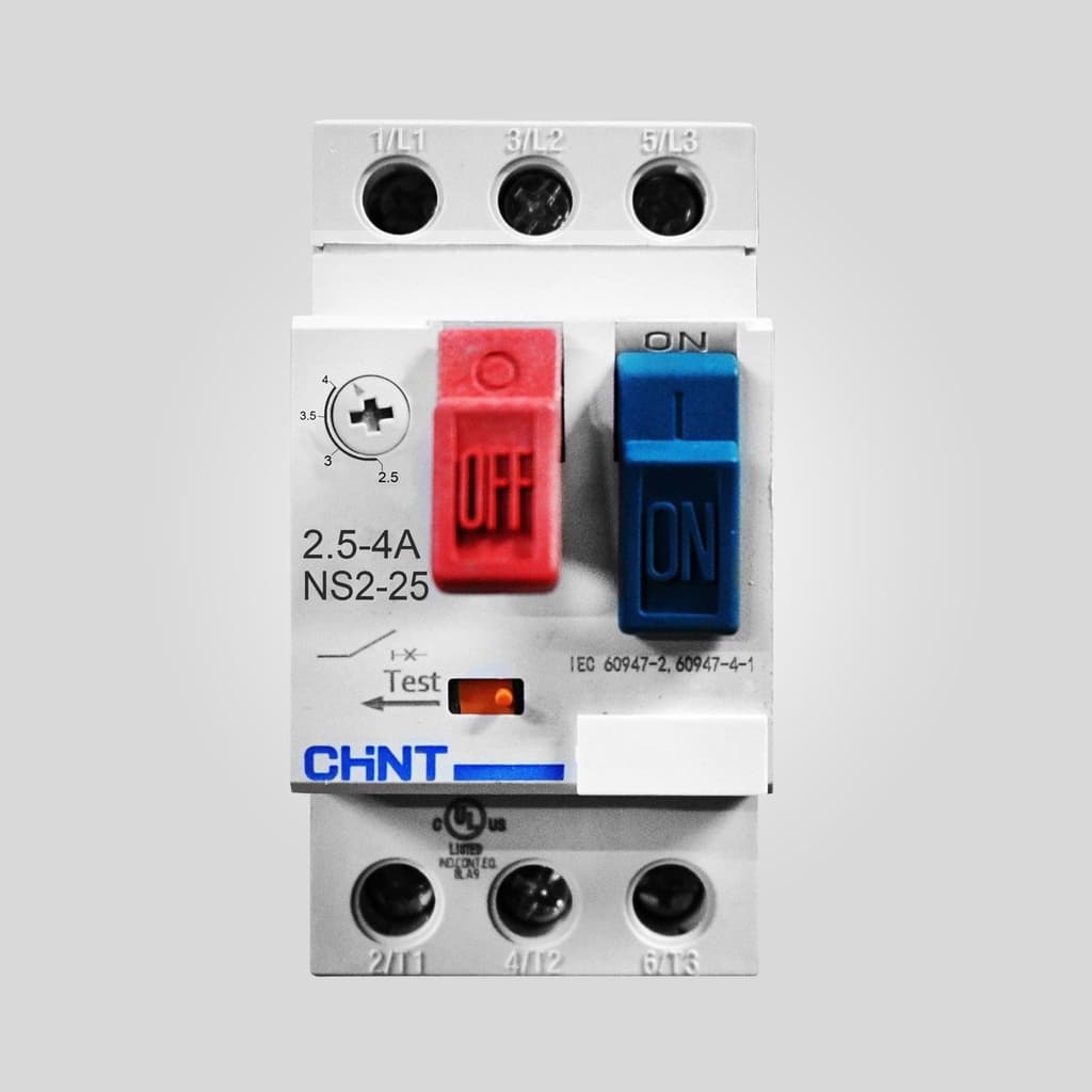 Guardamotor CHINT NS2-25 · regulable 2.5–4A (NS2-25-4A)