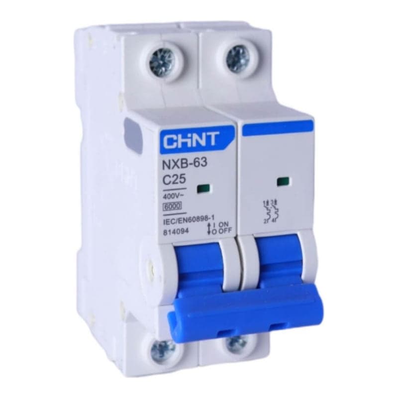 Termomagnético CHINT · 2P 25A 10kA monofásico (CHINT-TERMOMAG-2P-25A-10KA)