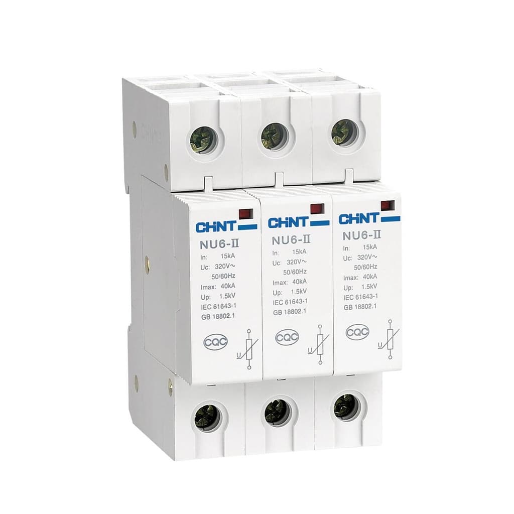 Supresor de sobretensión CHINT NU6-IIG · 3P 40kA 440V (NU6-IIG-3P-40KA-440V)
