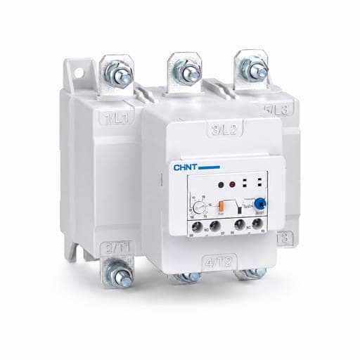 Imagen referencial de la serie: Relé térmico CHINT NR8-630 125-250A · 125-250A, 1NA+1NC (NR8-630-125-250A)