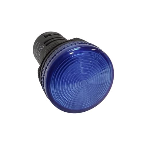 Piloto de señalización PVC CHINT ND16-22CS/4 220V-BL · azul, Ø 22mm, voltaje 220V (ND16-22CS/4-220V-BL)