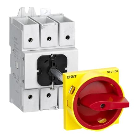 Seccionador bajo carga CHINT NF2-125/3DORY (R) · Nf2 - 3P - In:125A - carril DIN - mando embrague (NF2-125/3DORY-R)