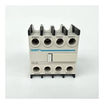Contacto auxiliar frontal CHINT F4-40 · 4NA para contactor Nc1