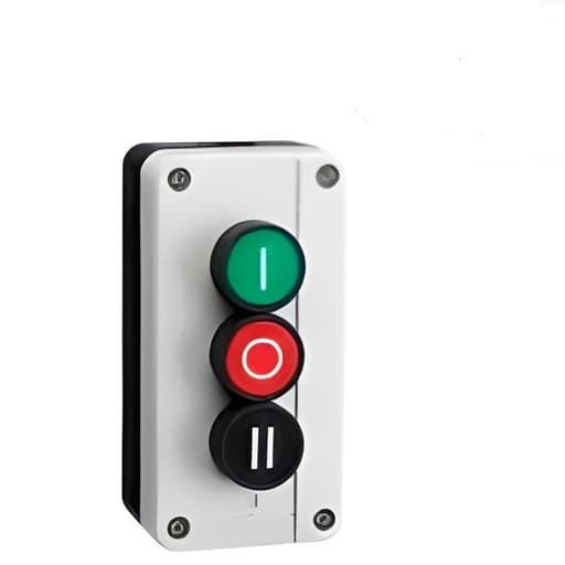 Caja para mando CHINT NP2-B339 · 22mm, PVC, C. blanco 3 pt, C=P. verde 1NA, B=P. rojo 1NC