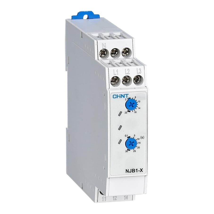 Relé de secuencia de fases CHINT NJB1-X · 380–480VAC