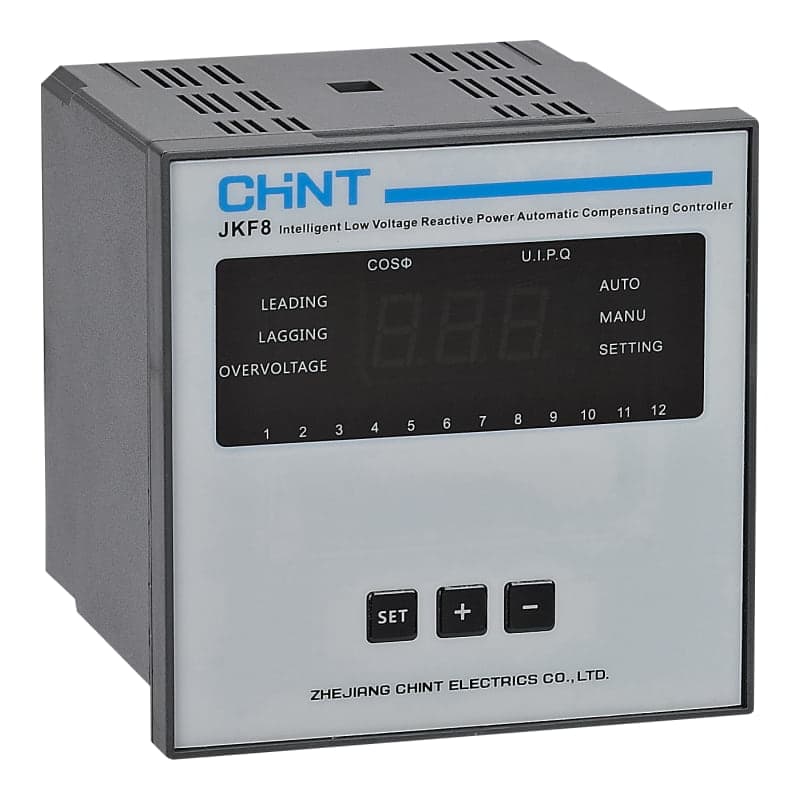 Imagen referencial de la serie: Controlador CHINT JKF8-12(380V 60Hz) · 12 pasos, 380V, 60Hz (JKF8-12380V-60HZ)