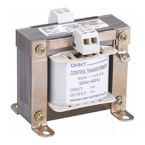 Transformador ctrl CHINT NDK-100VA 380-220/24-12 IEC · 100VA entrada: 380V/220V, salida: 24/12V (CHINT-TRANSFORMADOR-CTRL-380V-100VA-380V/2)