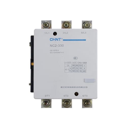 Contactor CHINT NC2-330A 220V 50/60HZ · 3P 330A AC3 bob 220VAC 160kW 50/60Hz (NC2-330A-220V-50/60HZ)