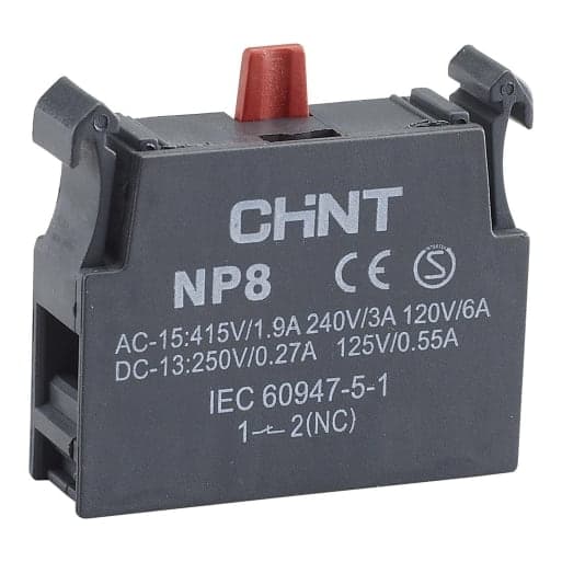 Bloque contacto CHINT NP8 CONTAC-NC · 1NC para serie Np8 (NP8-CONTAC-NC)