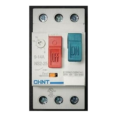 Guardamotor CHINT NS2-25 · regulable 9–14A (NS2-25-14A)