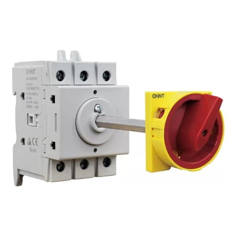 Seccionador bajo carga CHINT NF2-63/3DORY (R) · Nf2 - 3P - In:63A - carril DIN - mando embrague (NF2-63/3DORY-R)