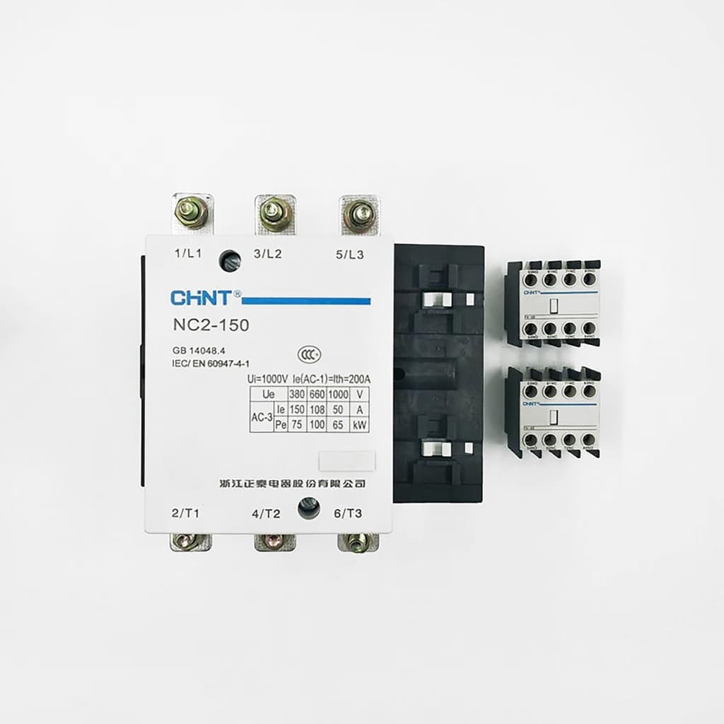 Imagen referencial de la serie: Contactor CHINT NC2-150A · 150A 220V