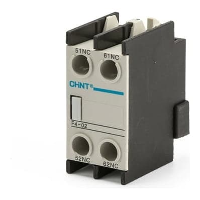 Contacto auxiliar frontal CHINT F4-02 · 2NC para contactor Nc1 257009-257020