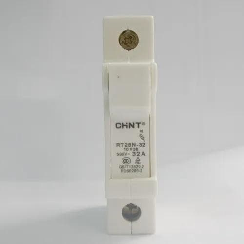 Portafusible CHINT BASE RT28N-32 1P · 1P para fusible 10x38mm hasta 32A, 690V AC 520344-520484 (BASE-RT28N-32-1P)