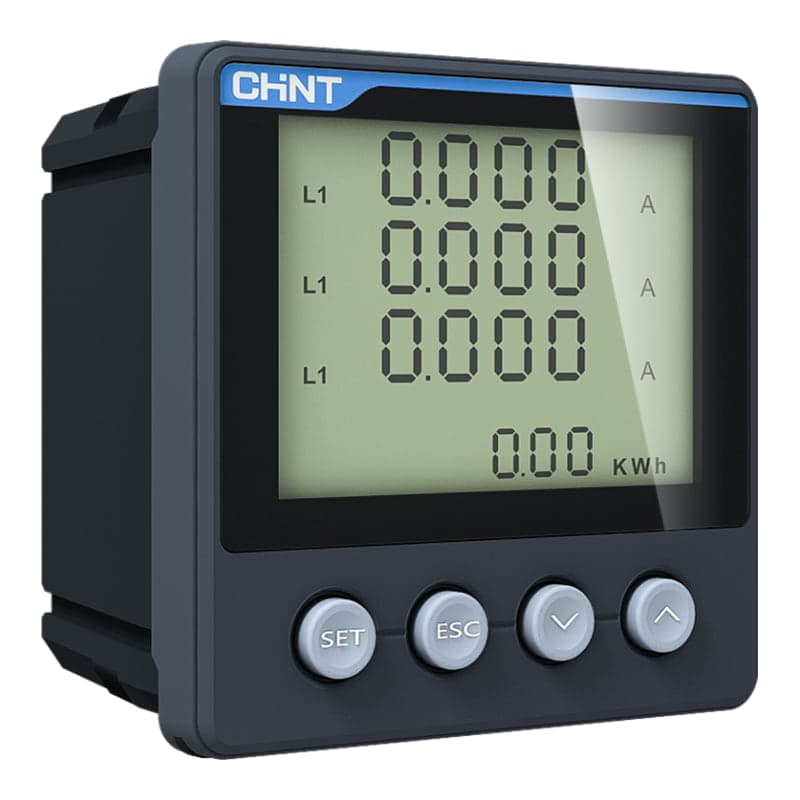 Imagen referencial de la serie: Digital panel Multi-Function meter CHINT PD7777-3S3 220V 5A · 220V, 5A (PD7777-3S3-220V-5A)