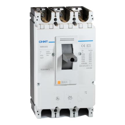Interruptor de caja moldeada CHINT NM8N-630S/500/3 · 3P regulable 350 - 500A 50kA 415VAC